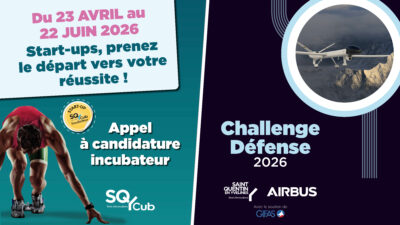 SQY Cub Incubateur - Appel à candidatures & Challenge Défense Airbus/SQY